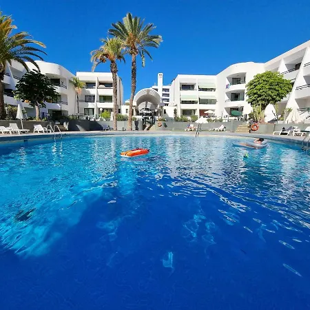 Apartamento Casa Palmera Only 150 Meters To The Beach, Heated Pool, Wifi, Sat-tv, Balcony With Poolview Arona (Tenerife)