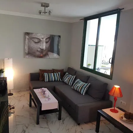 Casa Palmera Only 150 Meters To The Beach, Heated Pool, Wifi, Sat-tv, Balcony With Poolview Apartamento Arona (Tenerife)